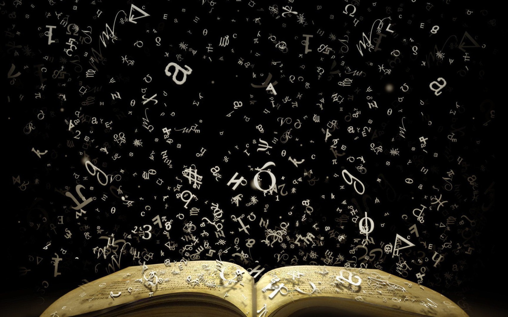 Белые буквы покидают книгу