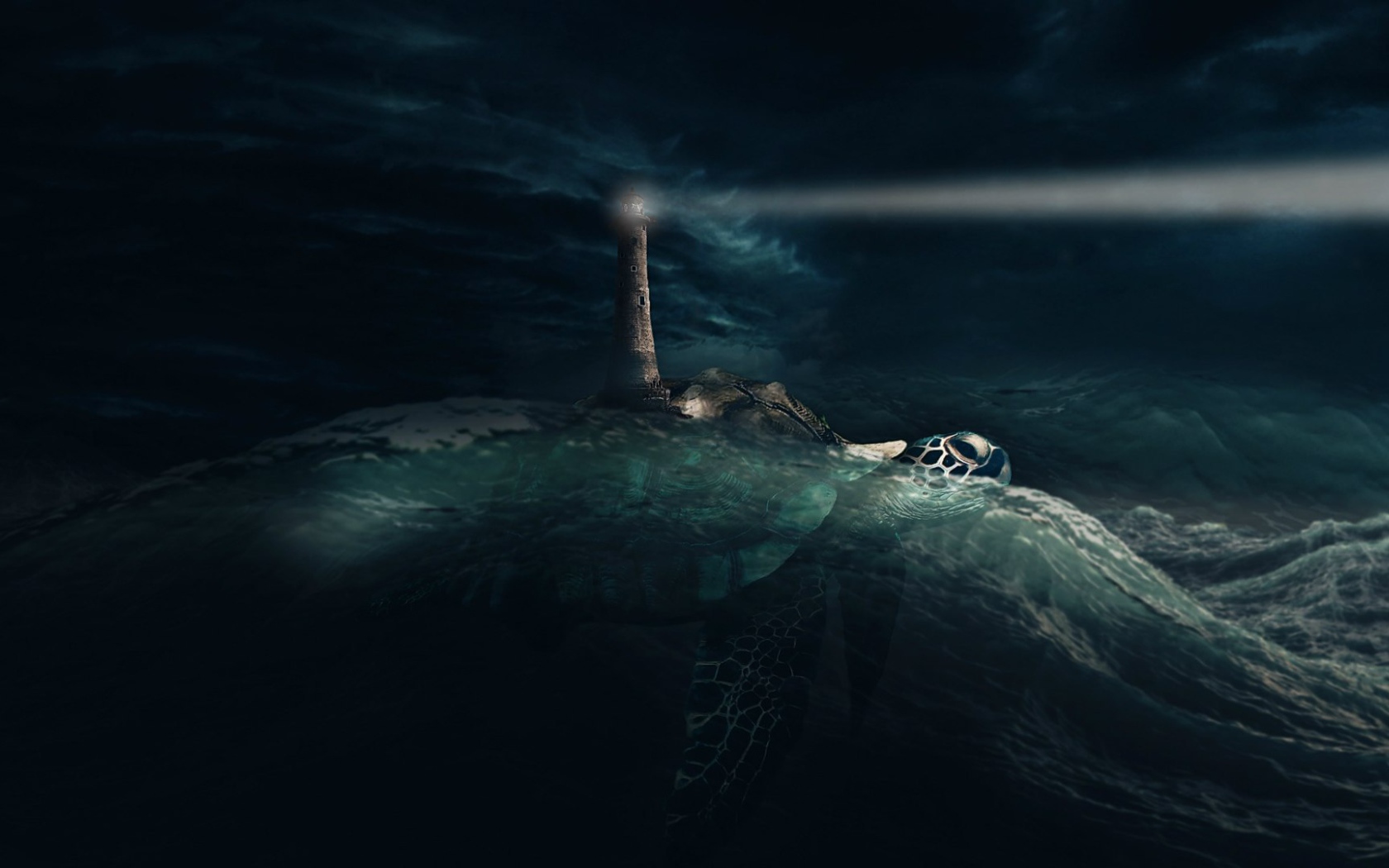 Луч маяка в ночи