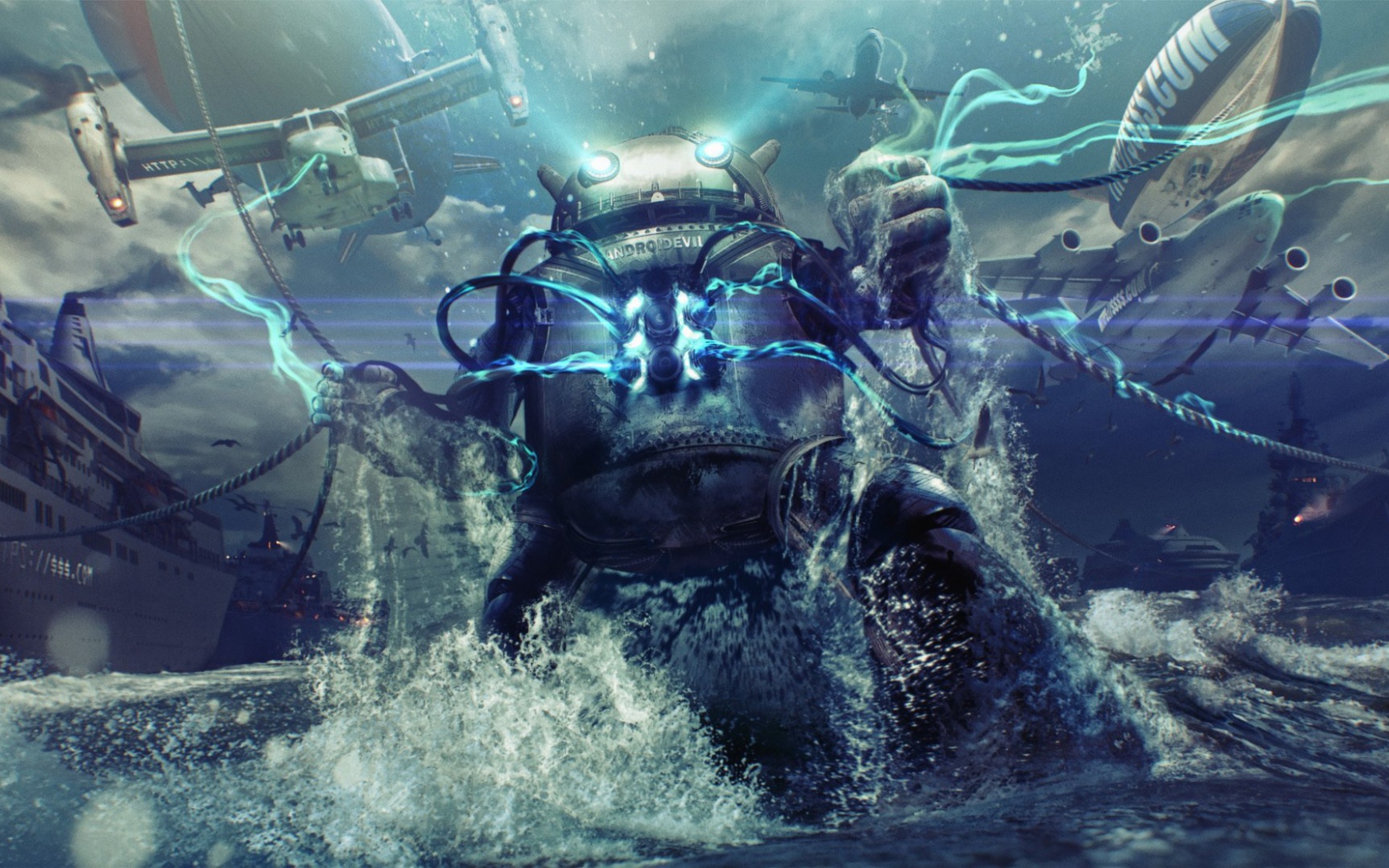 Злобный робот Андроид