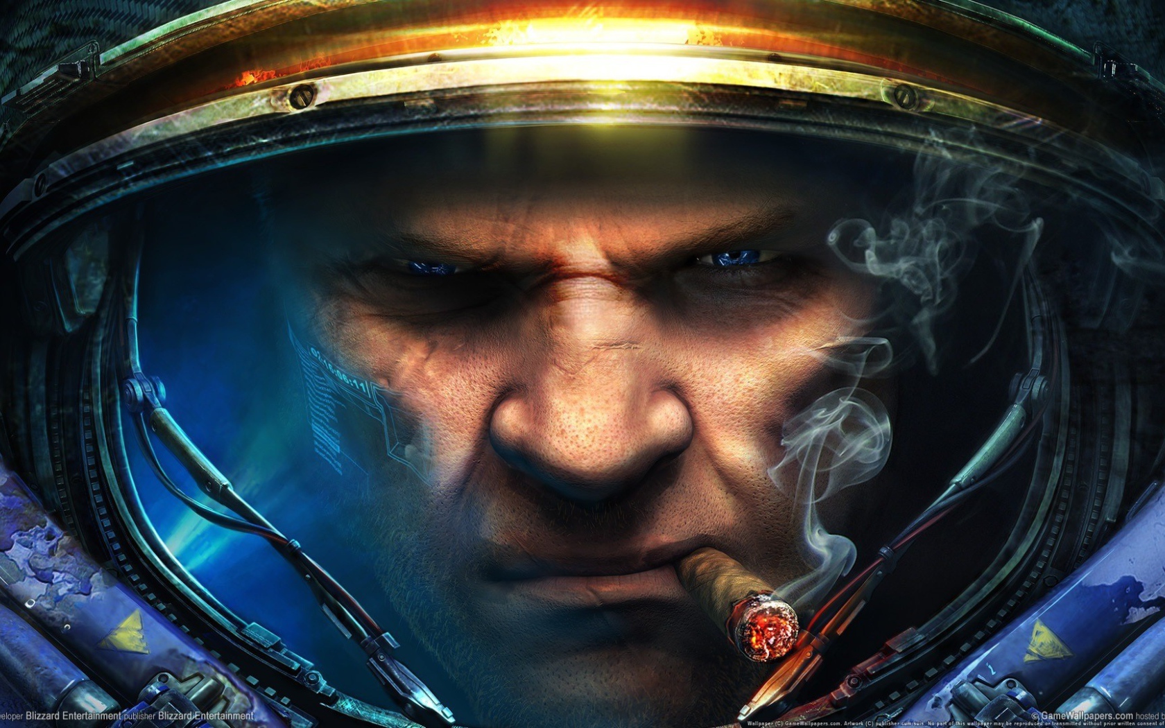 Космонавт с сигарой в зубах