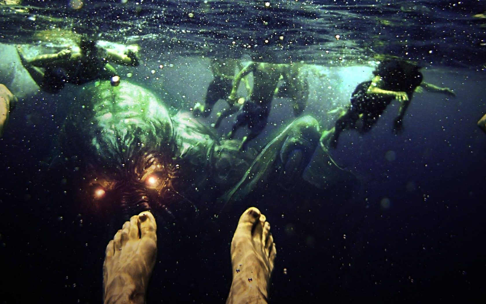 Ктулху нападает на подводного пловца