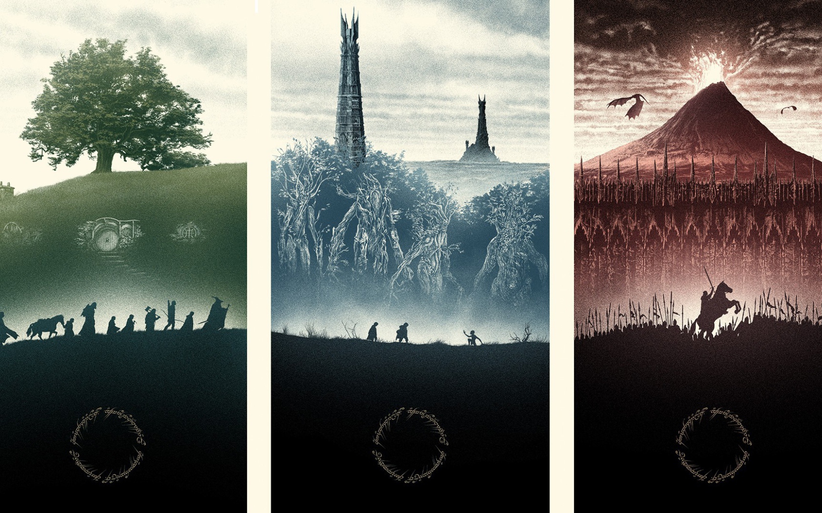 Разные страны в истории Властелина колец