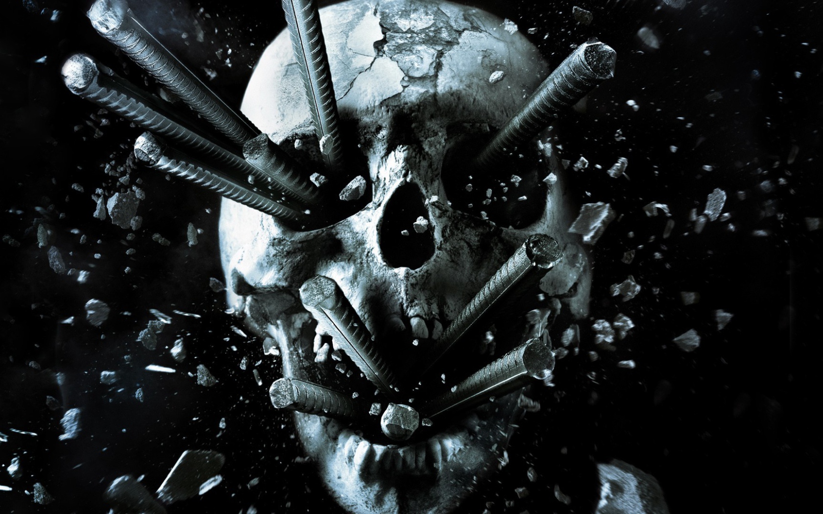 Железные прутья в черепе