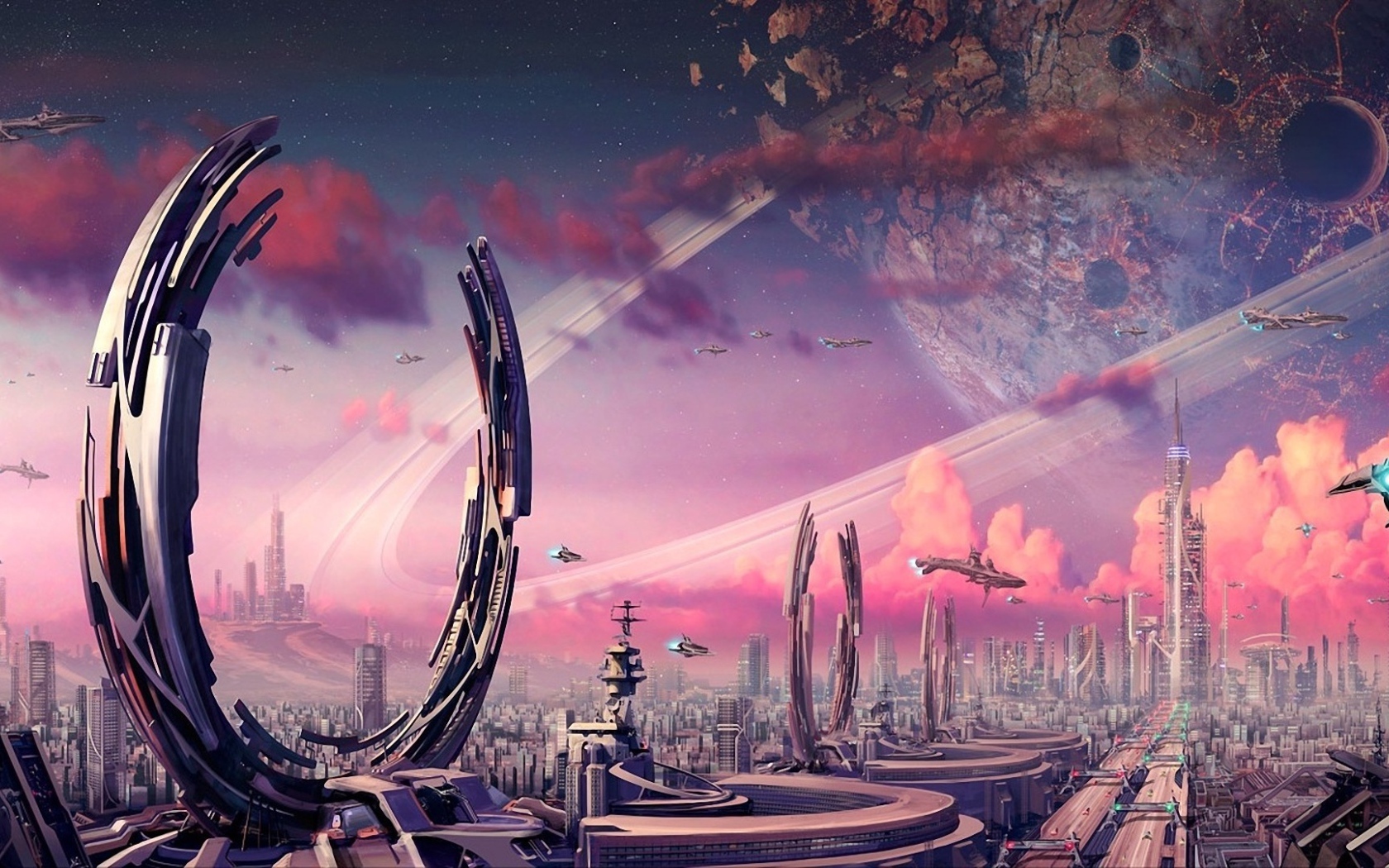 Порталы в городе будущего