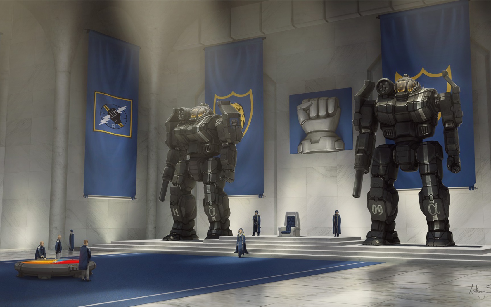 Роботы охраняют трон