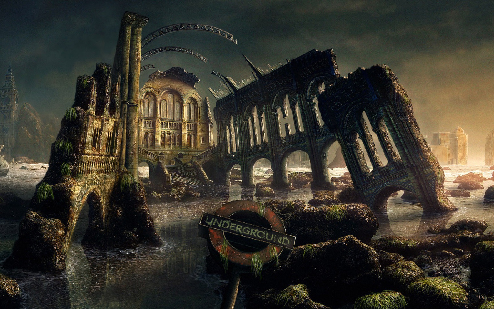 Руины на дне Темзы