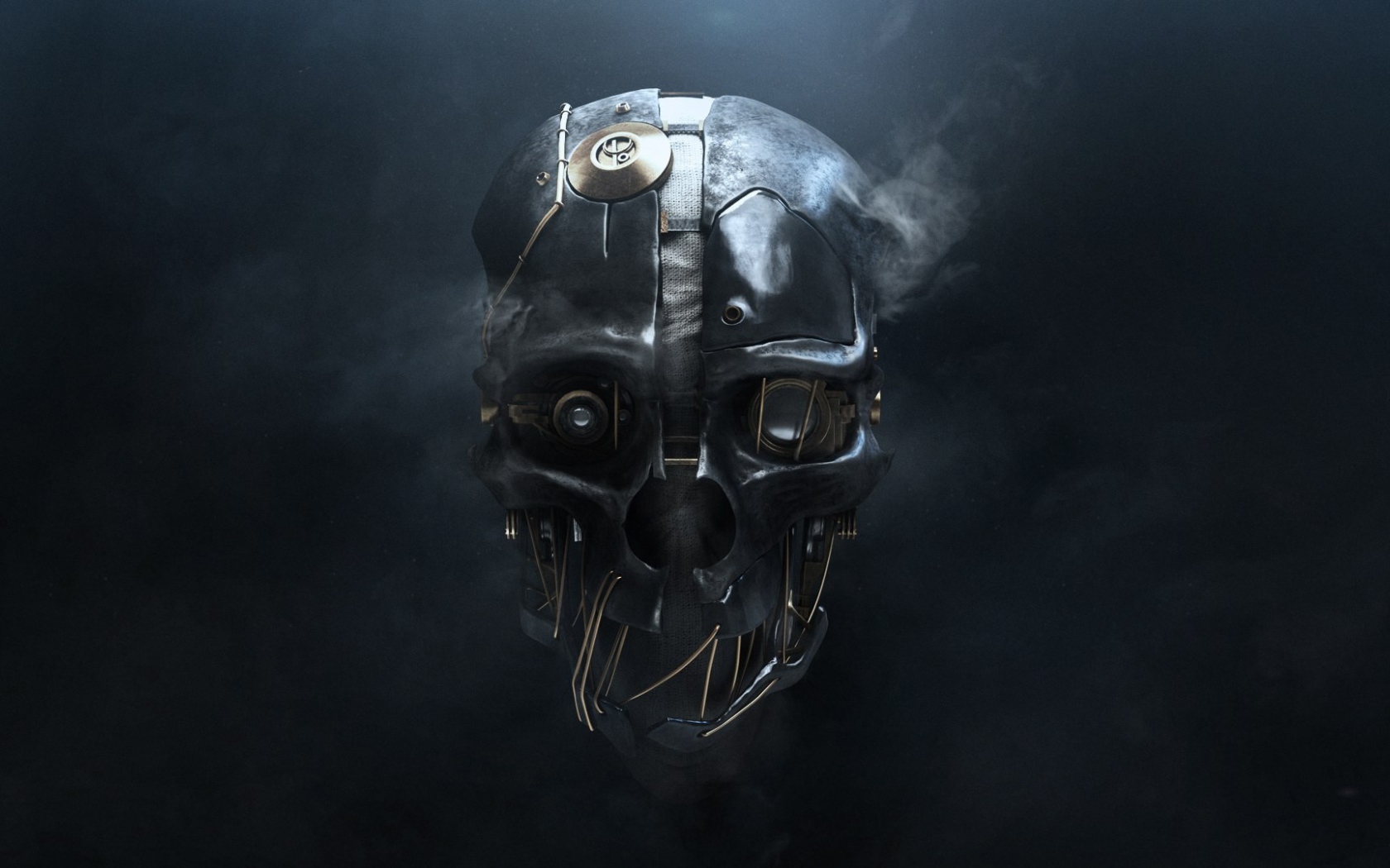 Skull robot made of iron