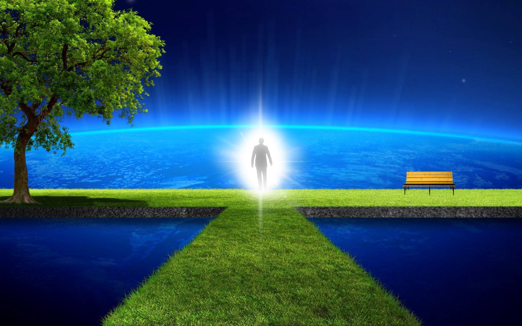 Душа человека на небесах