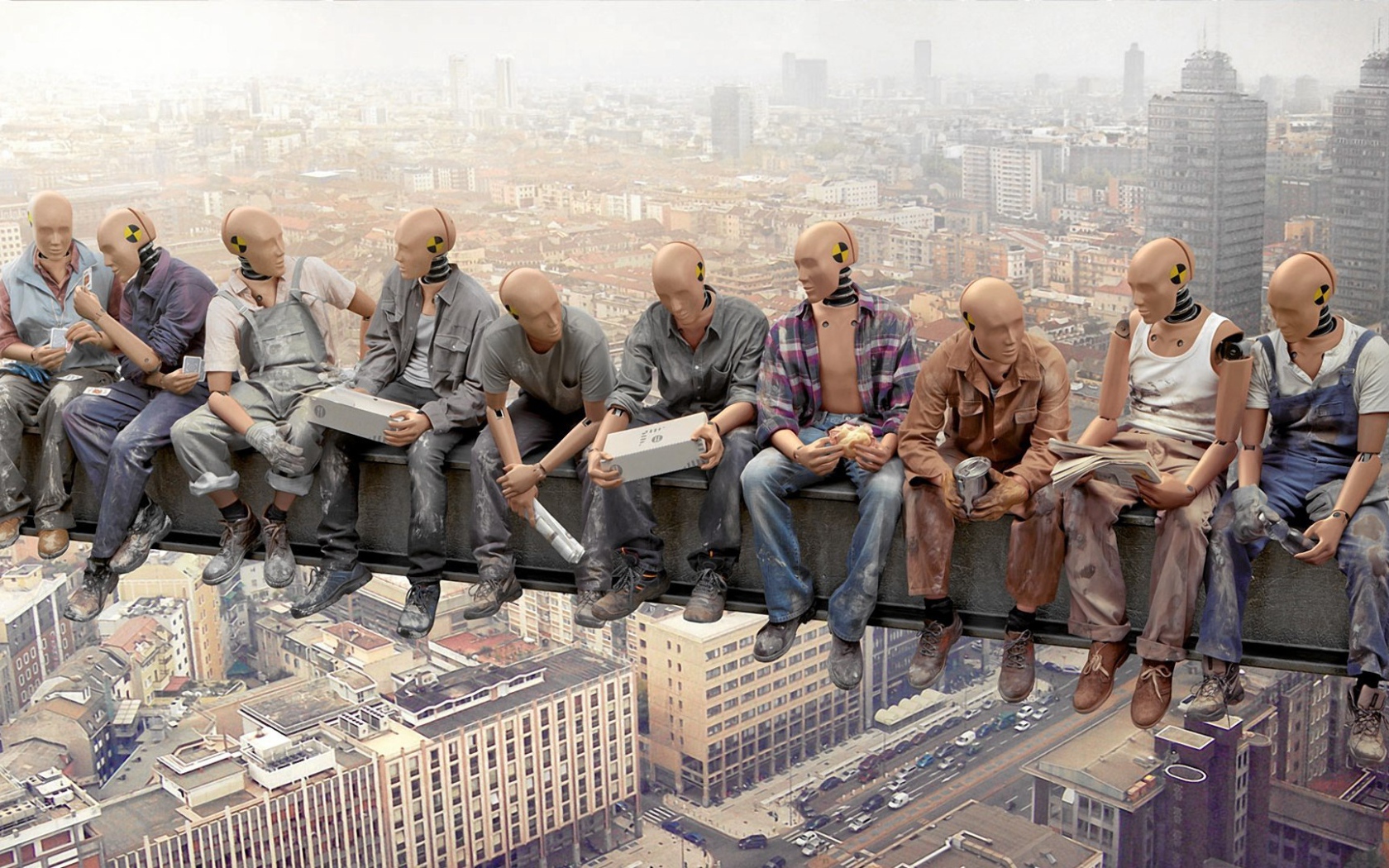 Рабочие на стройке будущего