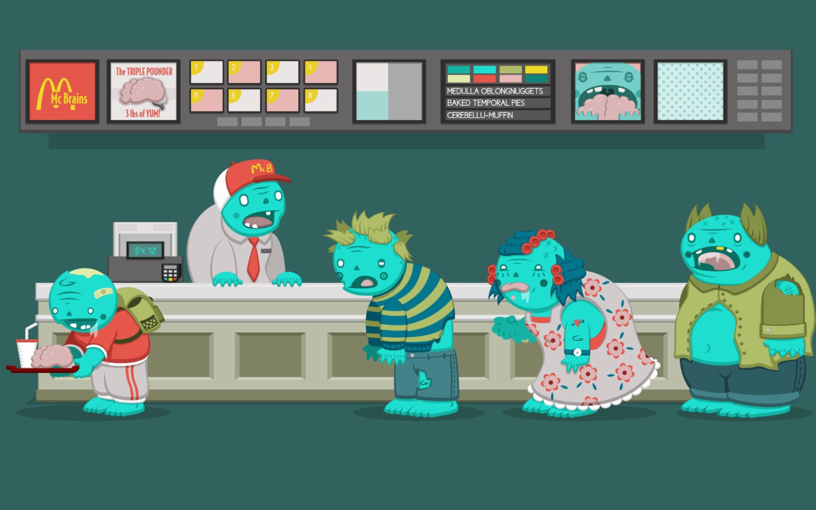 Зомби любят фаст-фуд