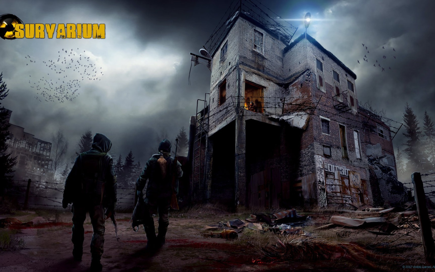 Разбитое здание в игре Survarium