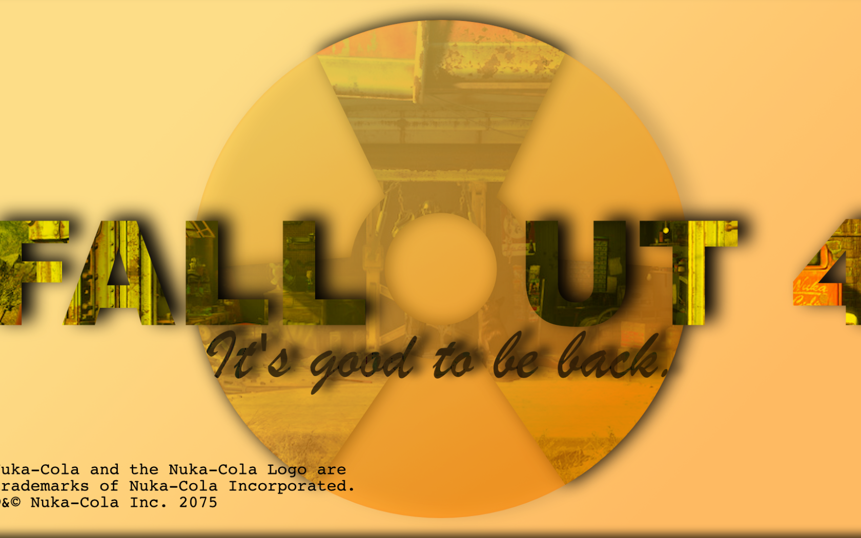 Креативный постер игры Fallout 4