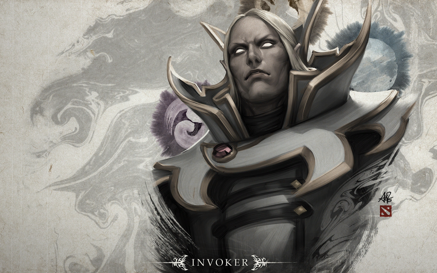 Эльф Инвокер в игре Dota 2