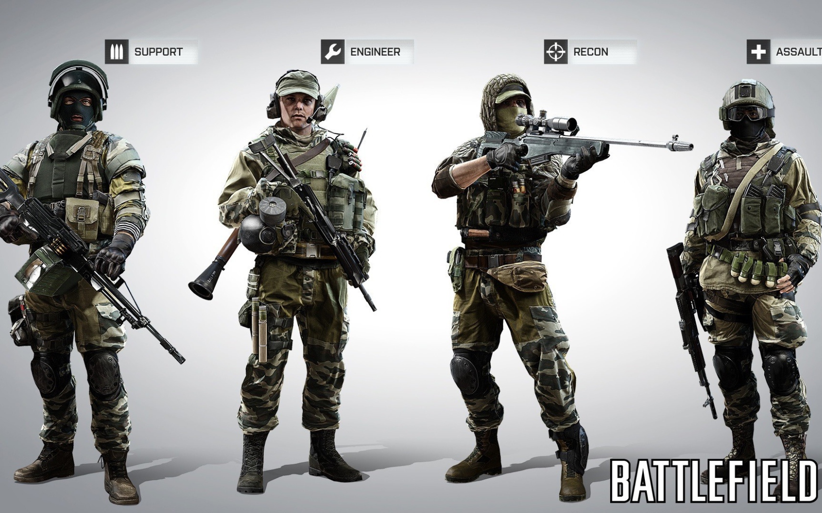 Снаряжение солдат из игры Battlefield 4