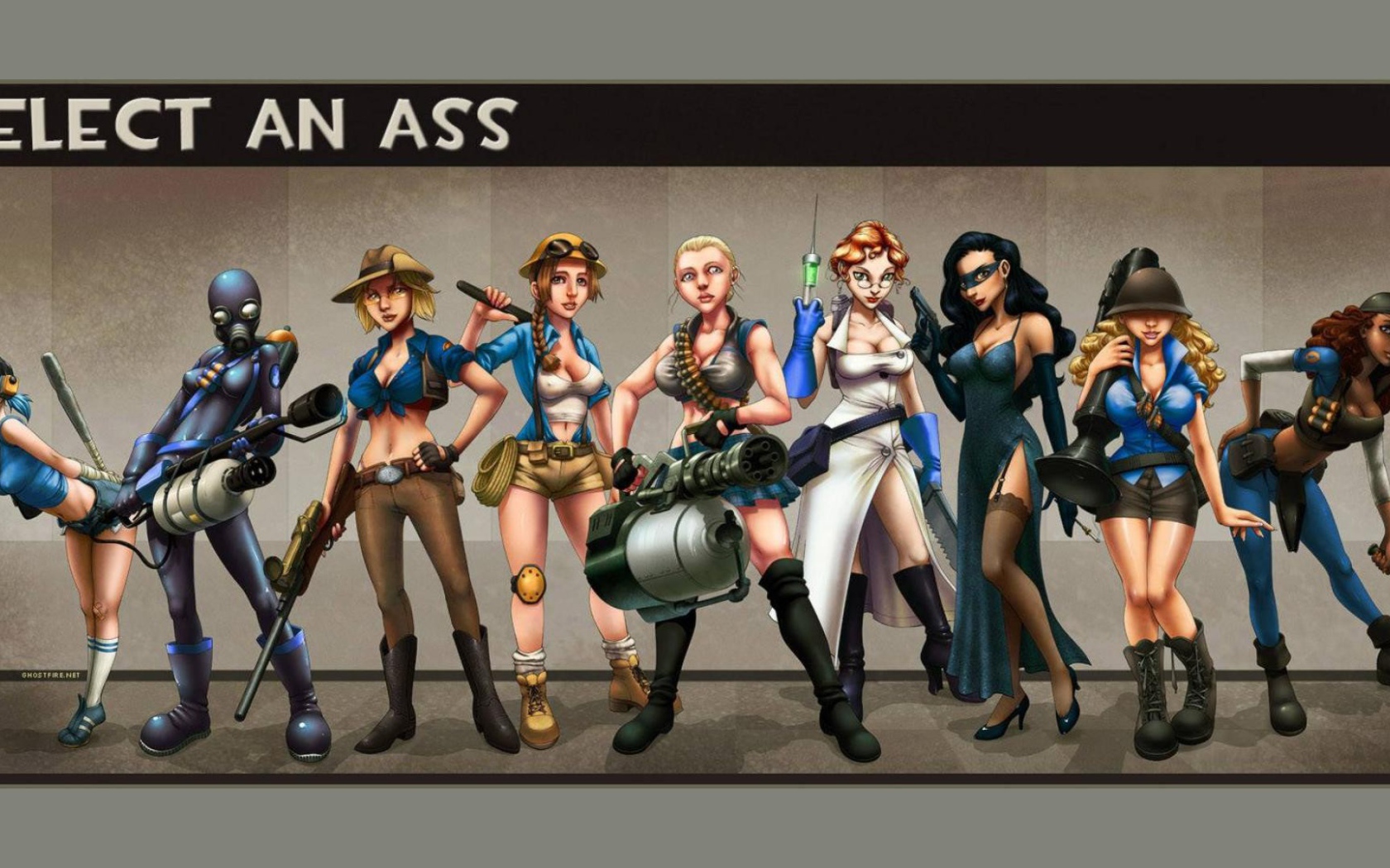 Девушки из игры Team Fortress