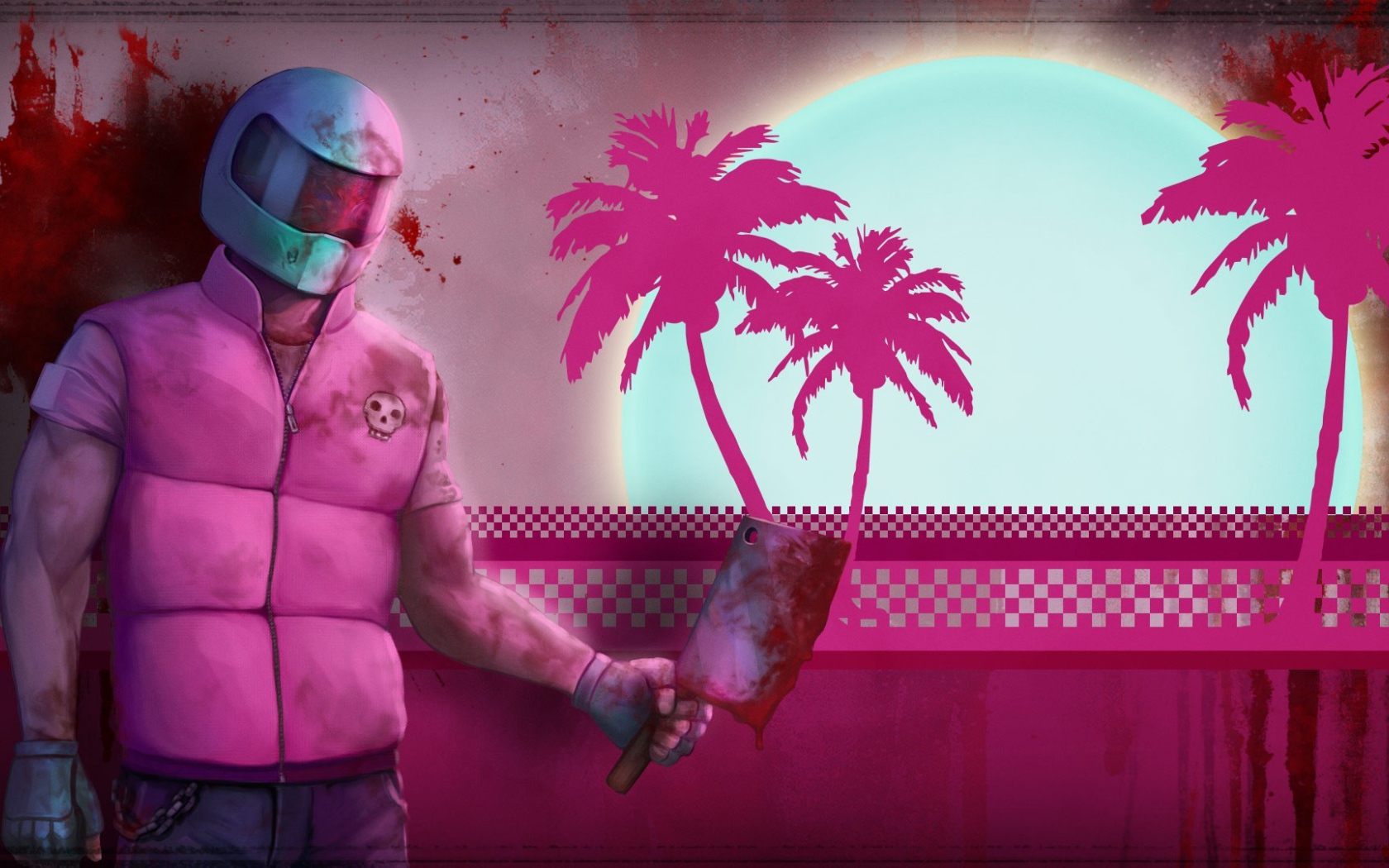 Герой в розовой куртке, игра Hotline Miami