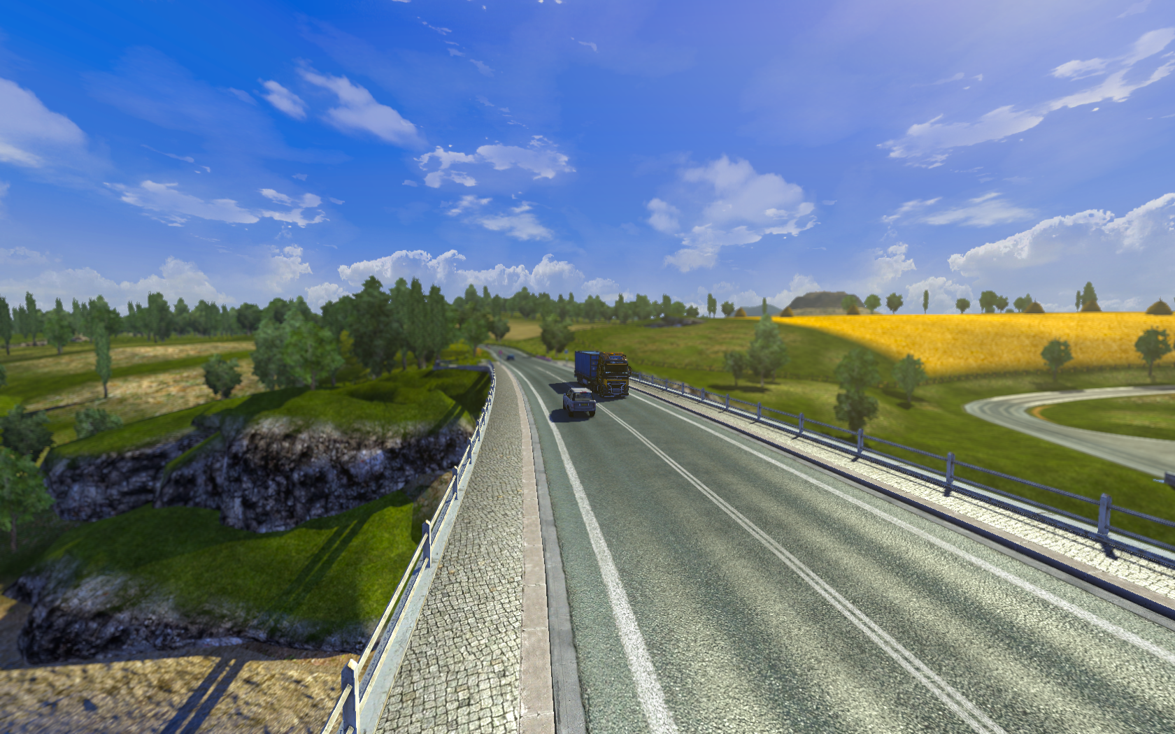 Автобан в игре Euro Truck Simulator 2