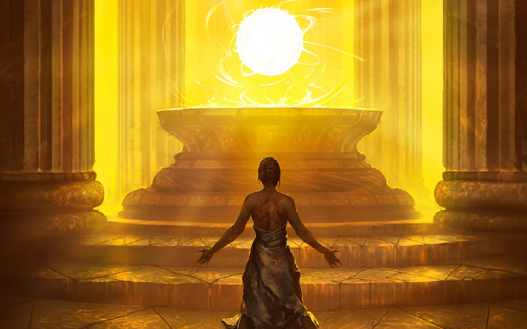 Жрица в храме, игра Magic The Gathering