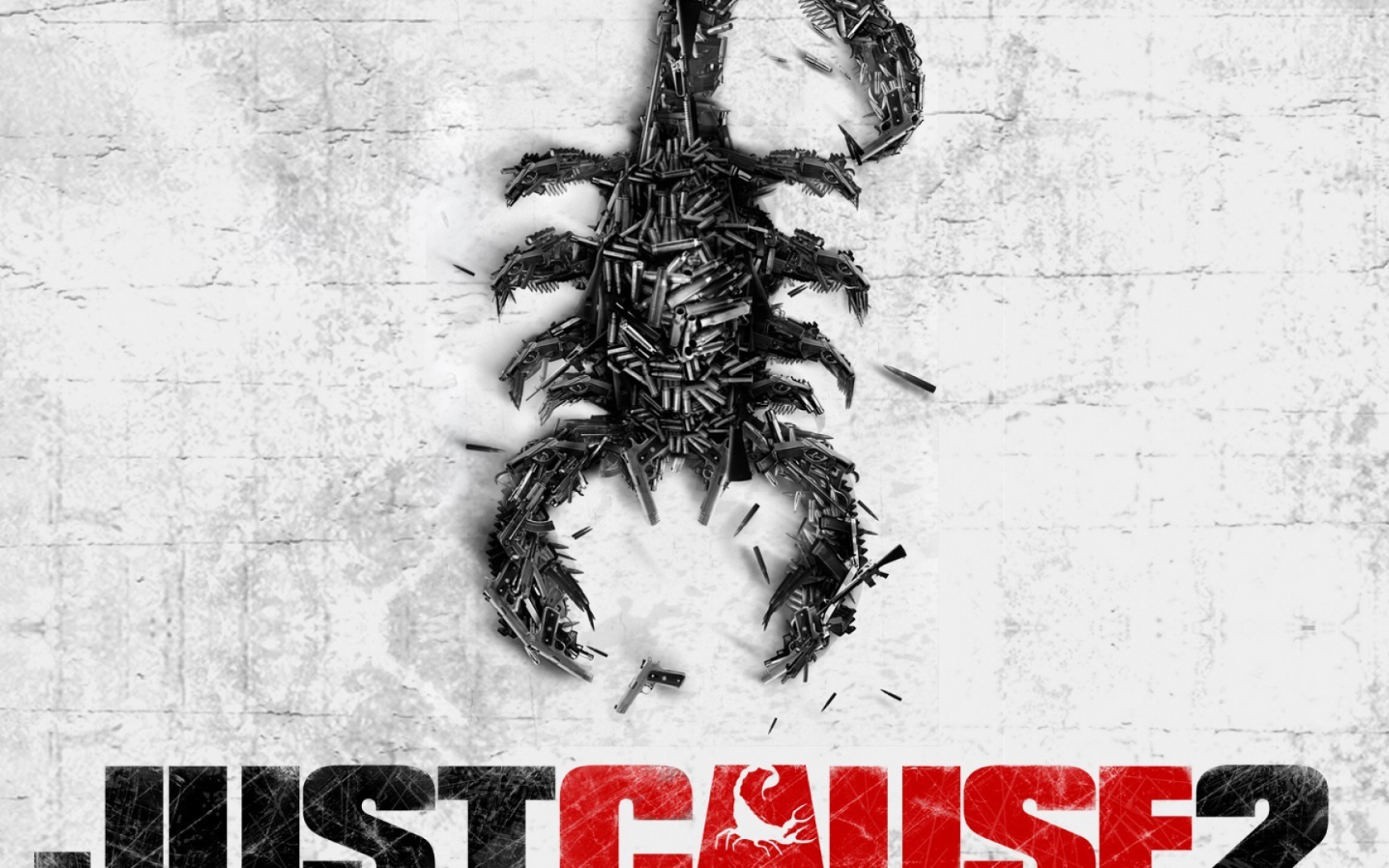 Скорпион на постере игры Just Cause 2