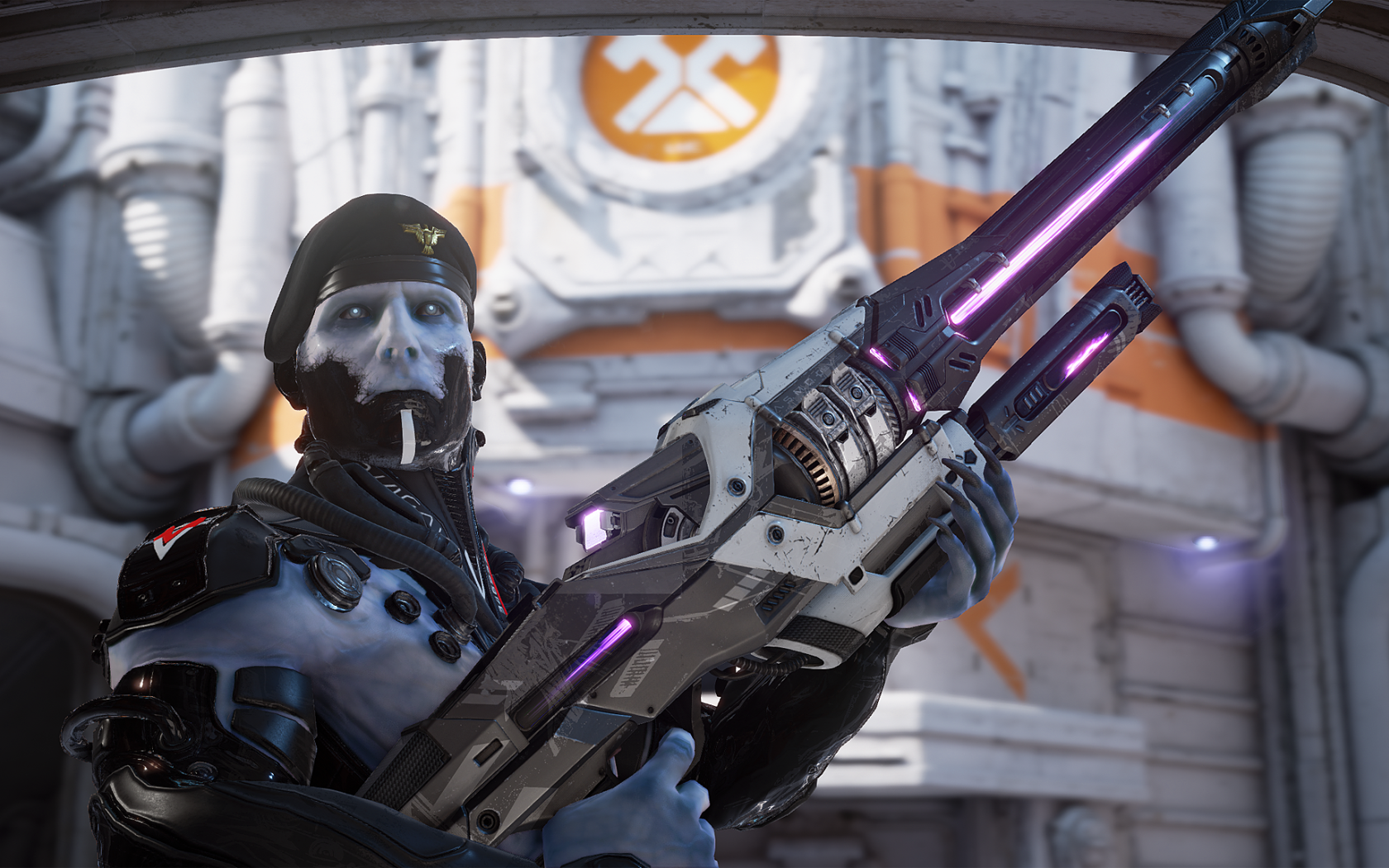 Солдат с оружием в игре Unreal Engine 4