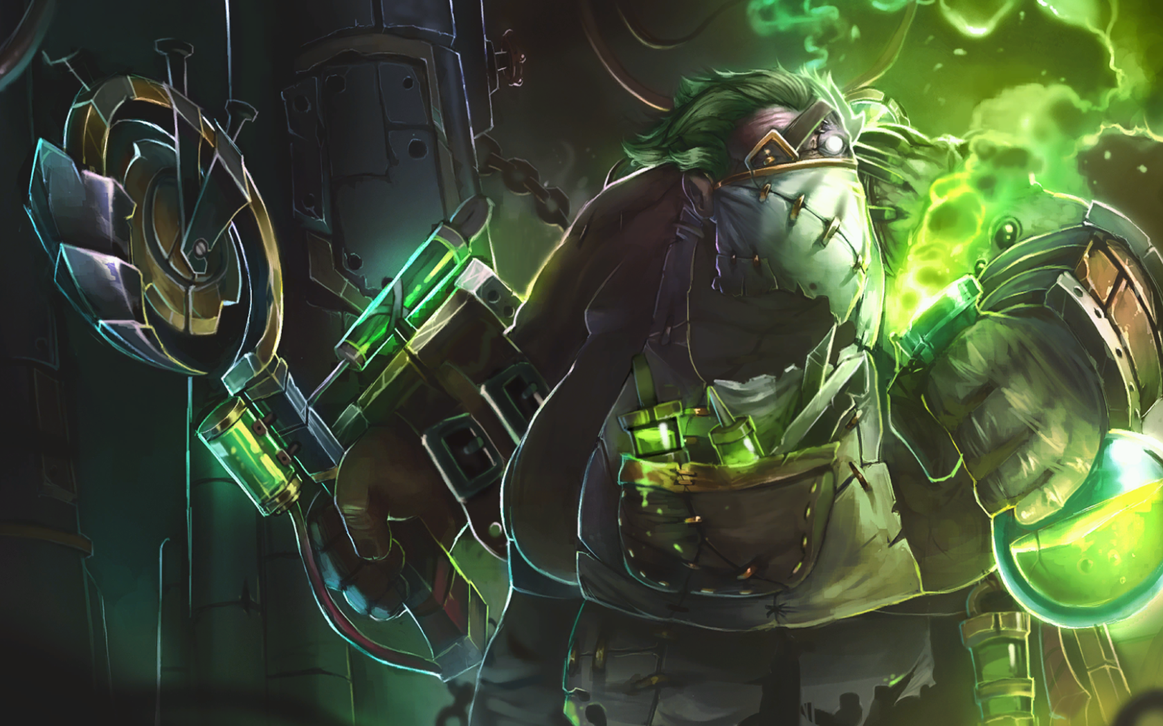 Кислотный персонаж игры Dota 2