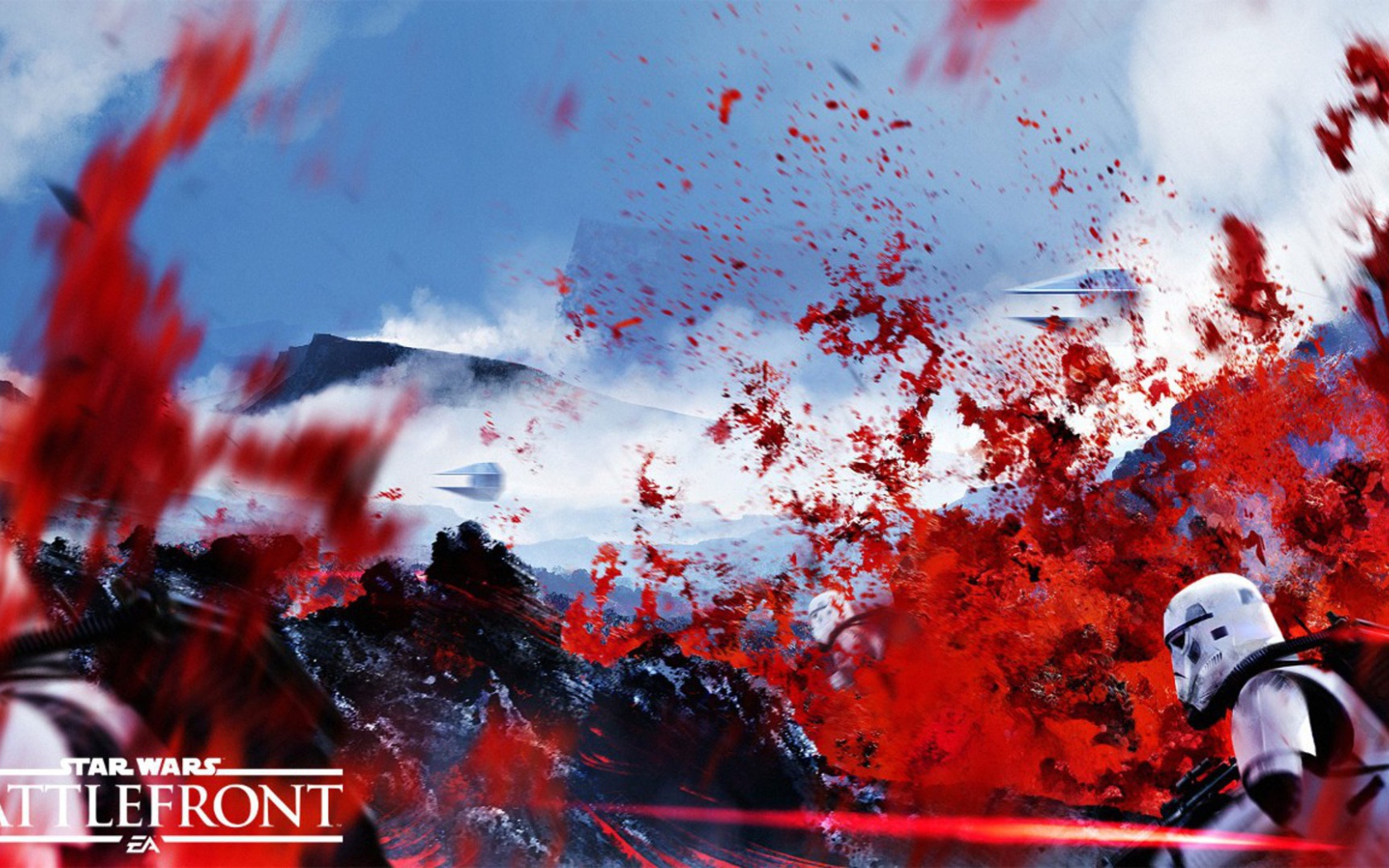 Сражение в игре Star Wars Battlefront