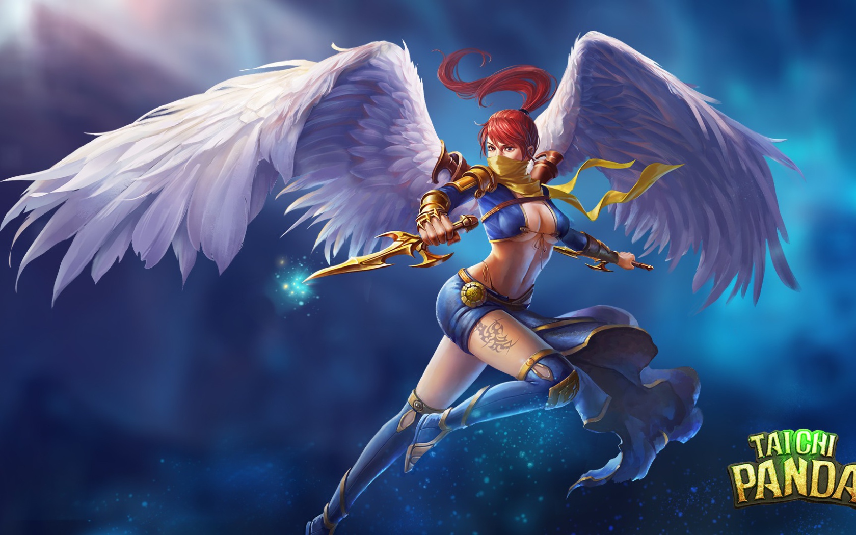 Девушка ангел из игры Taichi Panda