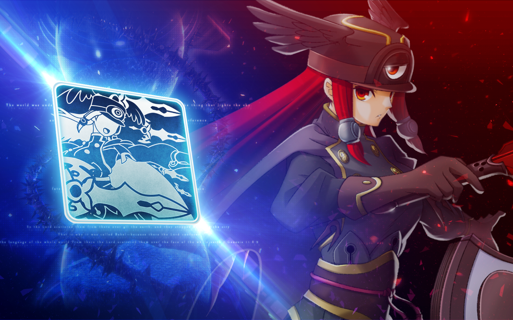 Шлем на голове Рейчел в игре Blazblue