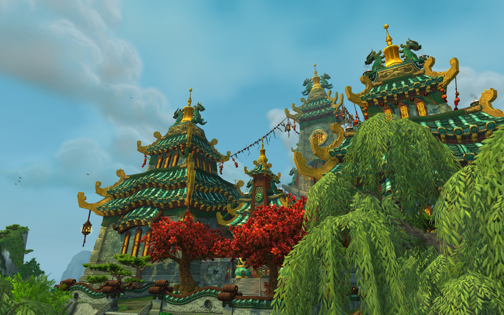 Великолепный замок в игре World of Warcraft Mists of Pandaria