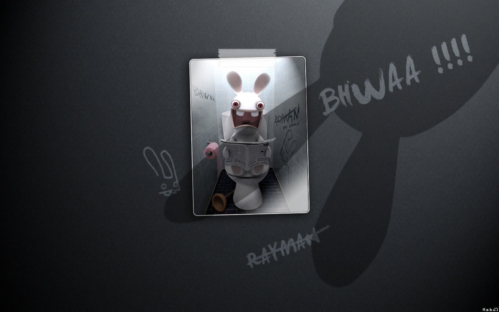 Постер игры Rayman Raving Rabbids