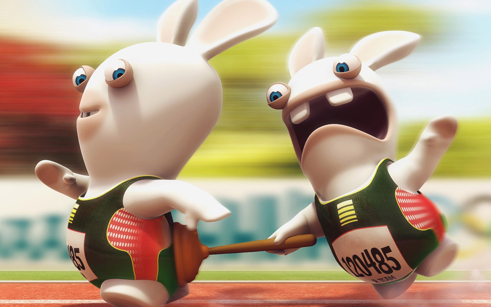 Беговая дорожка, игра Rayman Raving Rabbids