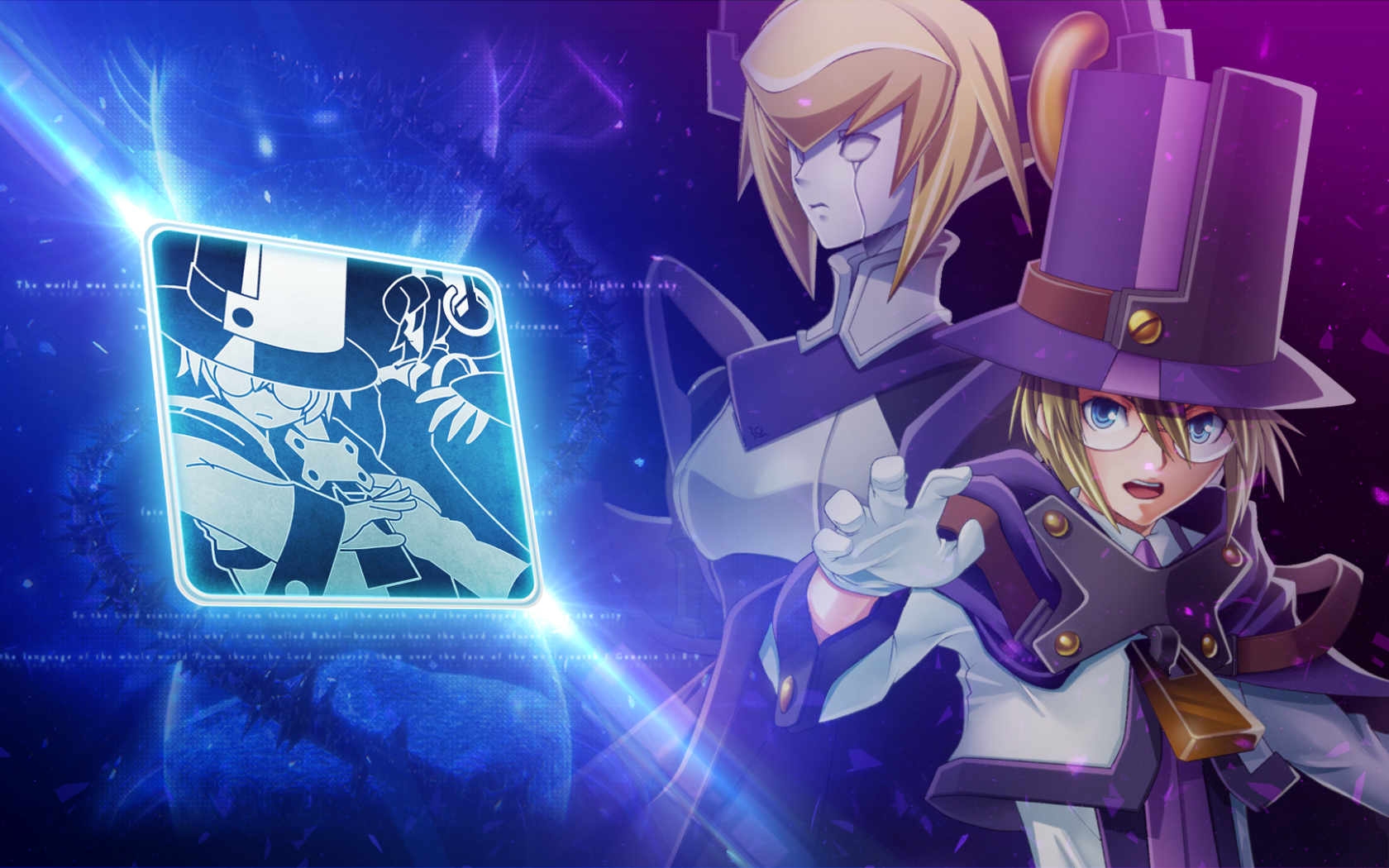 Два персонажа игры Blazblue