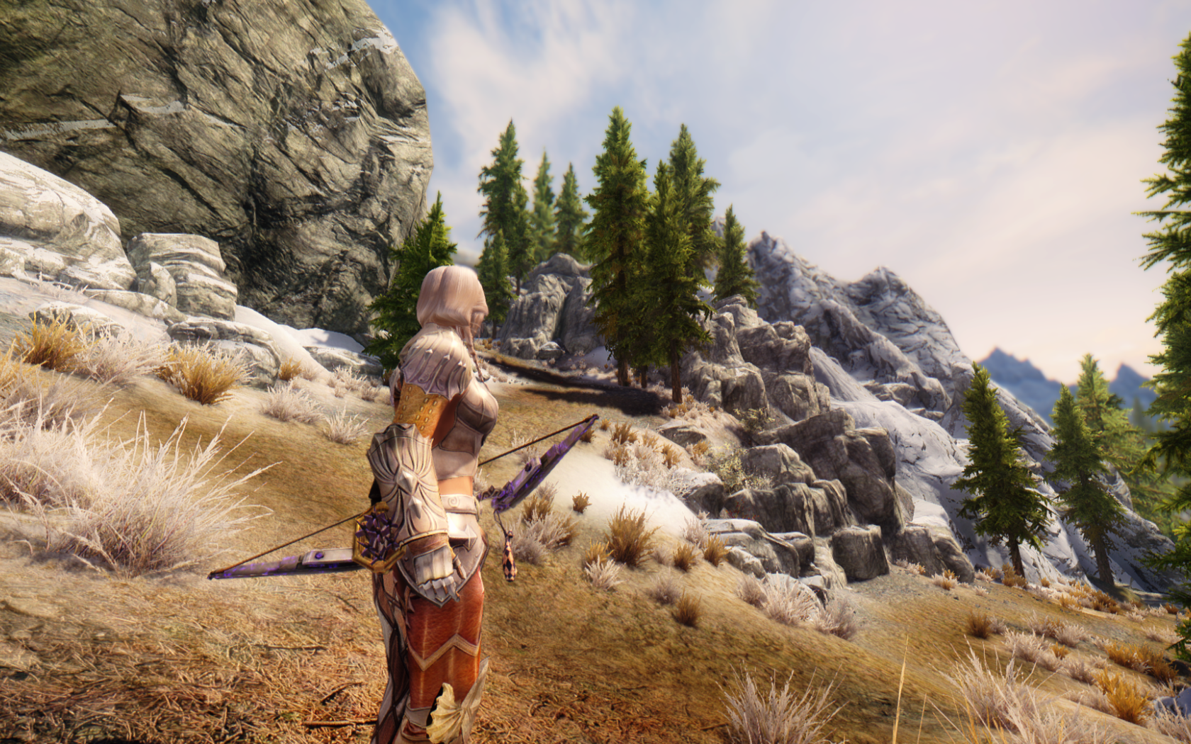 Девушка воин в игре The Elder Scrolls V Skyrim