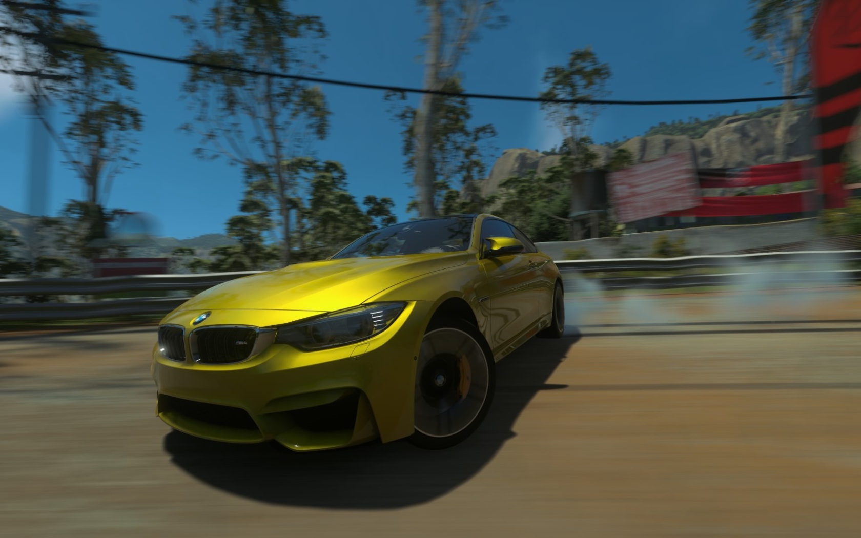 Желтый БМВ в игре Driveclub