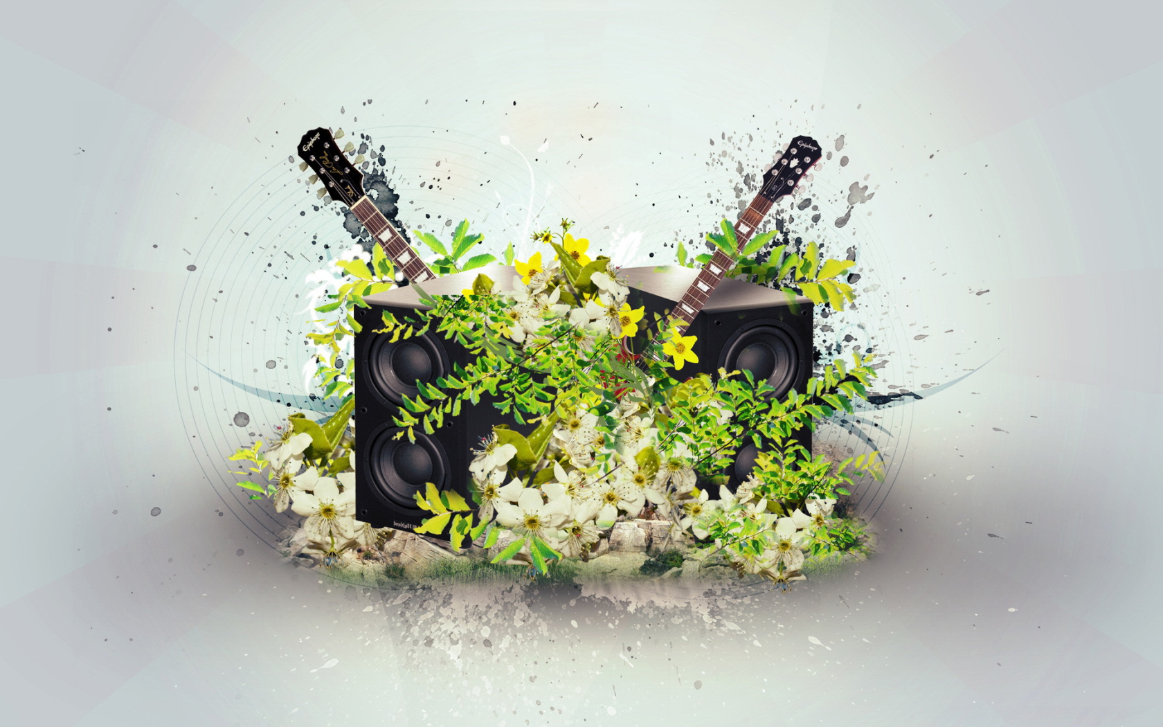 Музыкальная тема с гитарами