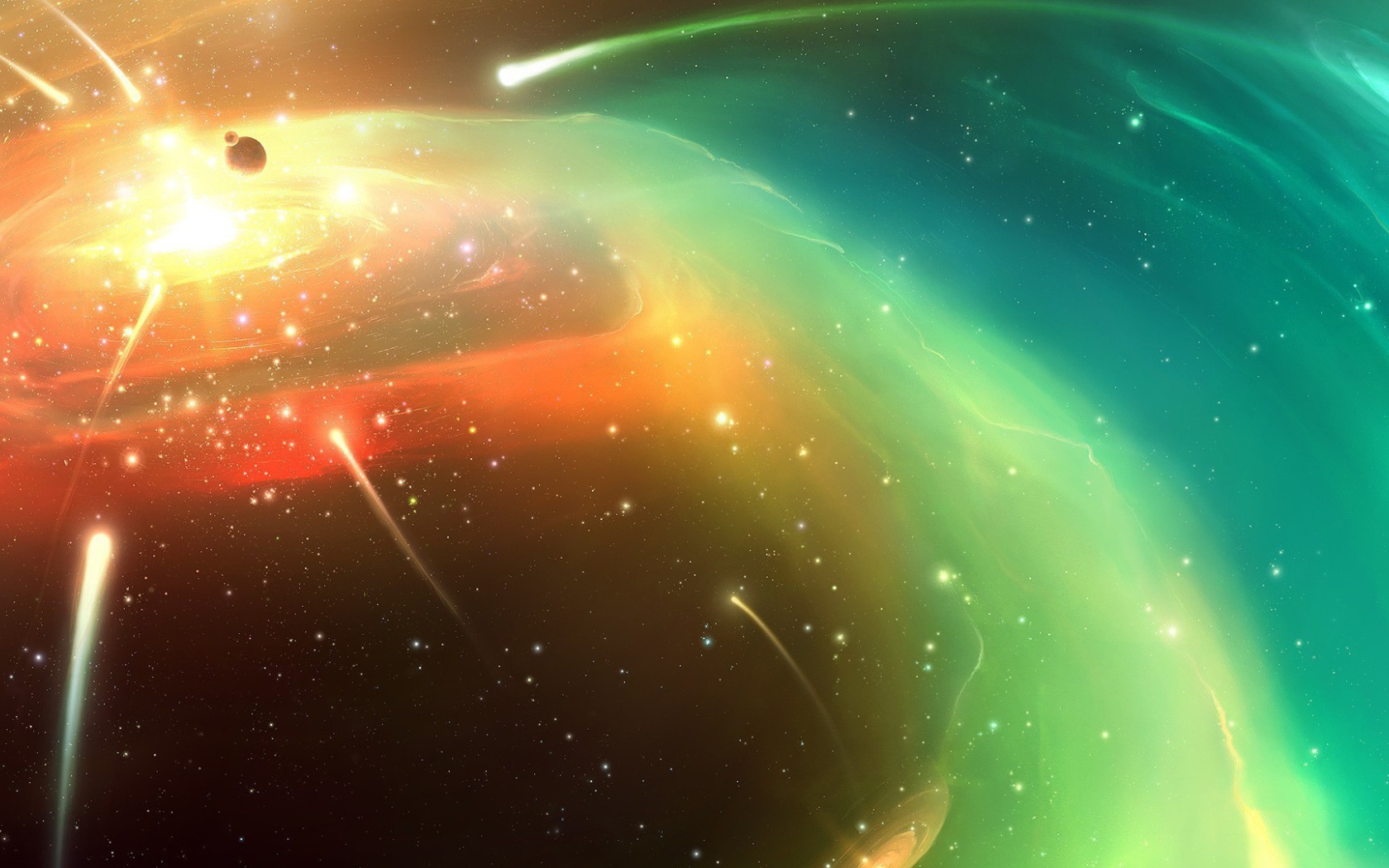 Облако комет в космосе