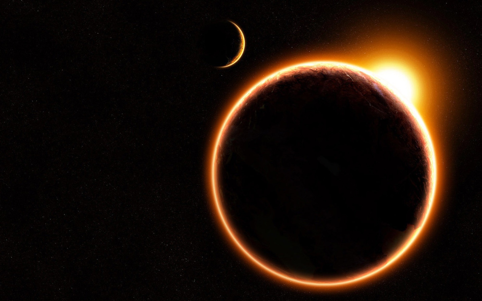 Земля заслоняет Солнце