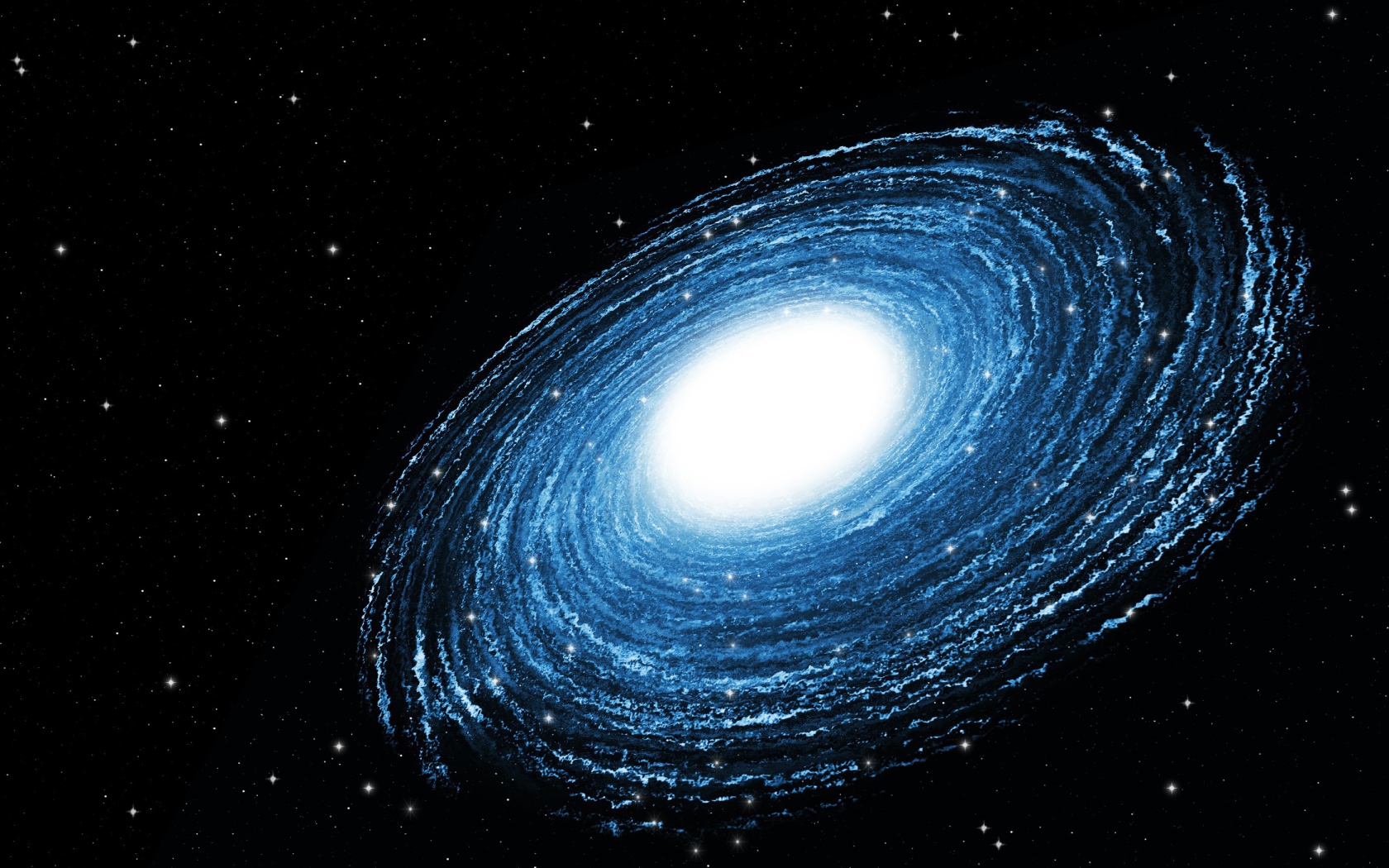 Быстрое вращение голубой галактики