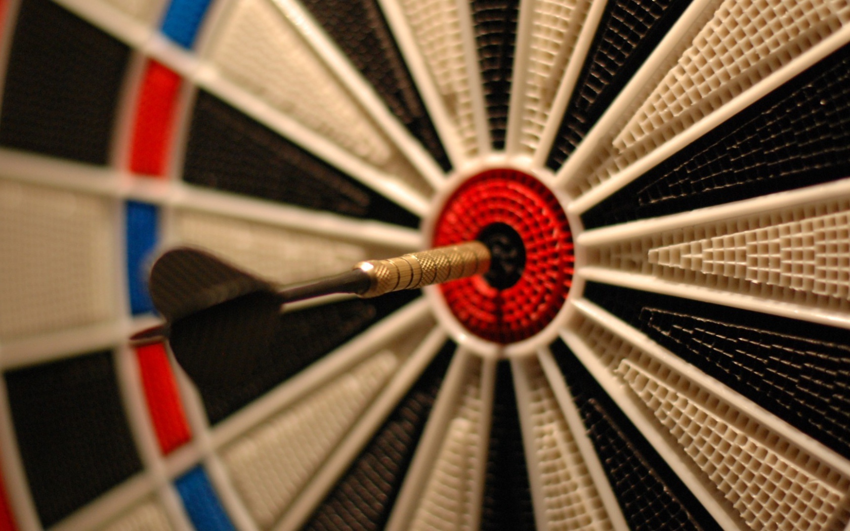 Дротик попал точно в цель