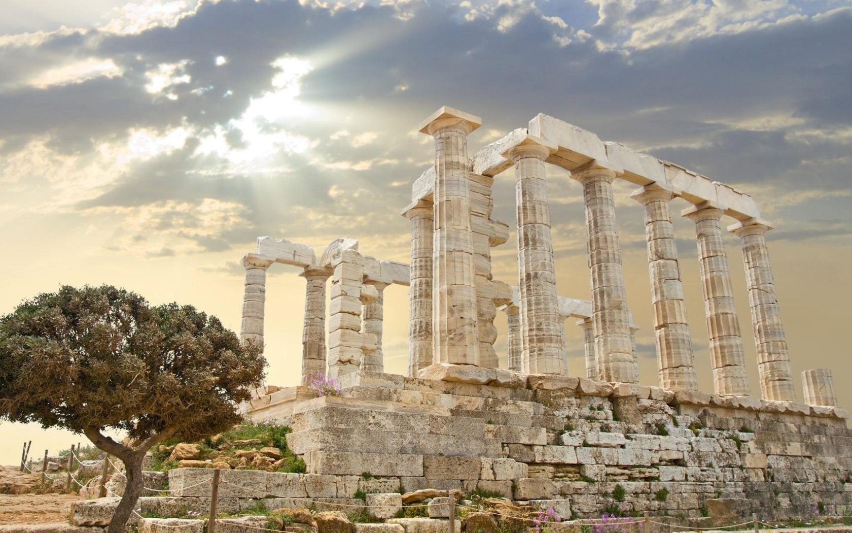 Руины храма Зевса в Афинах, Греция