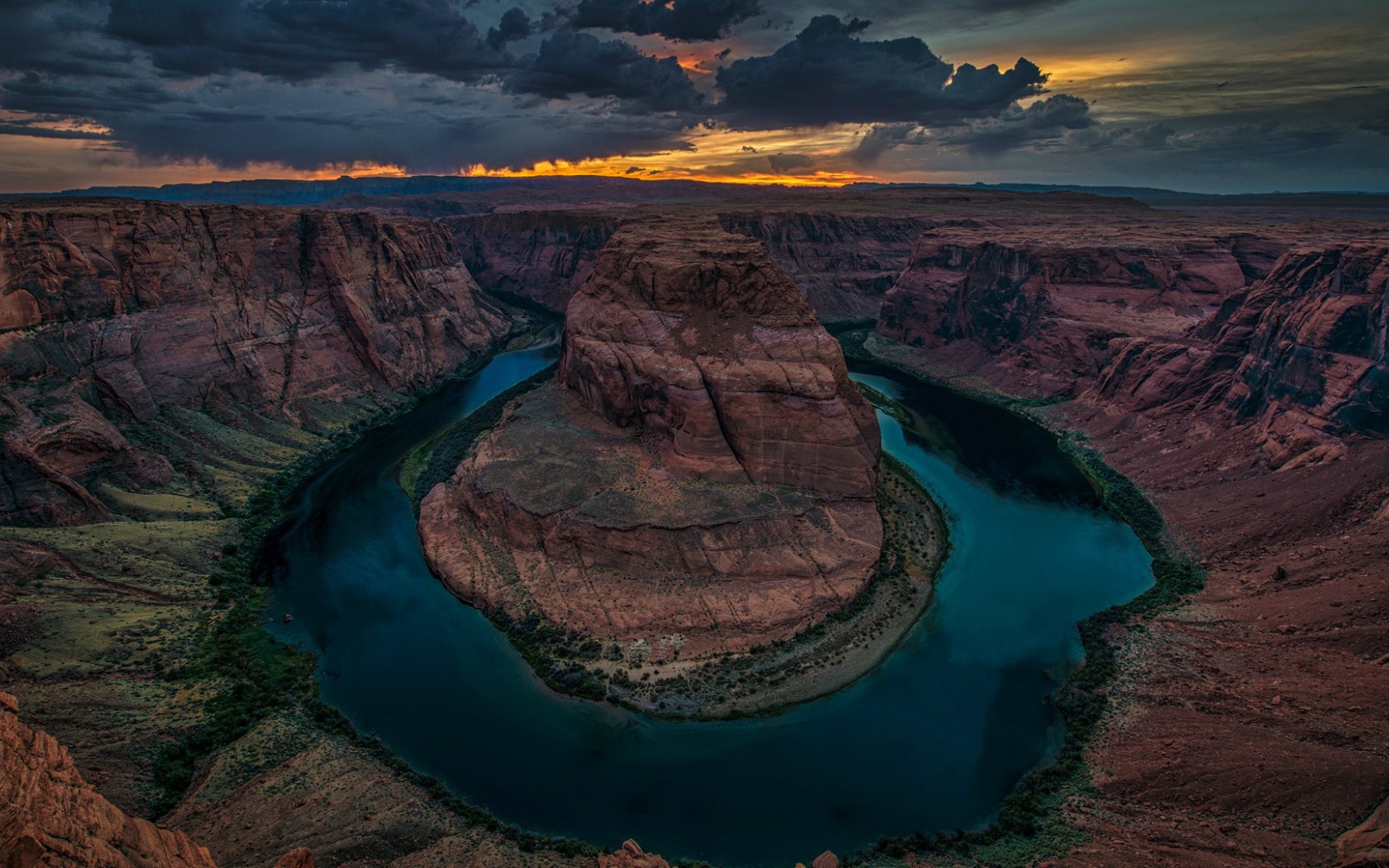 Каньон подкова в Колорадо, США