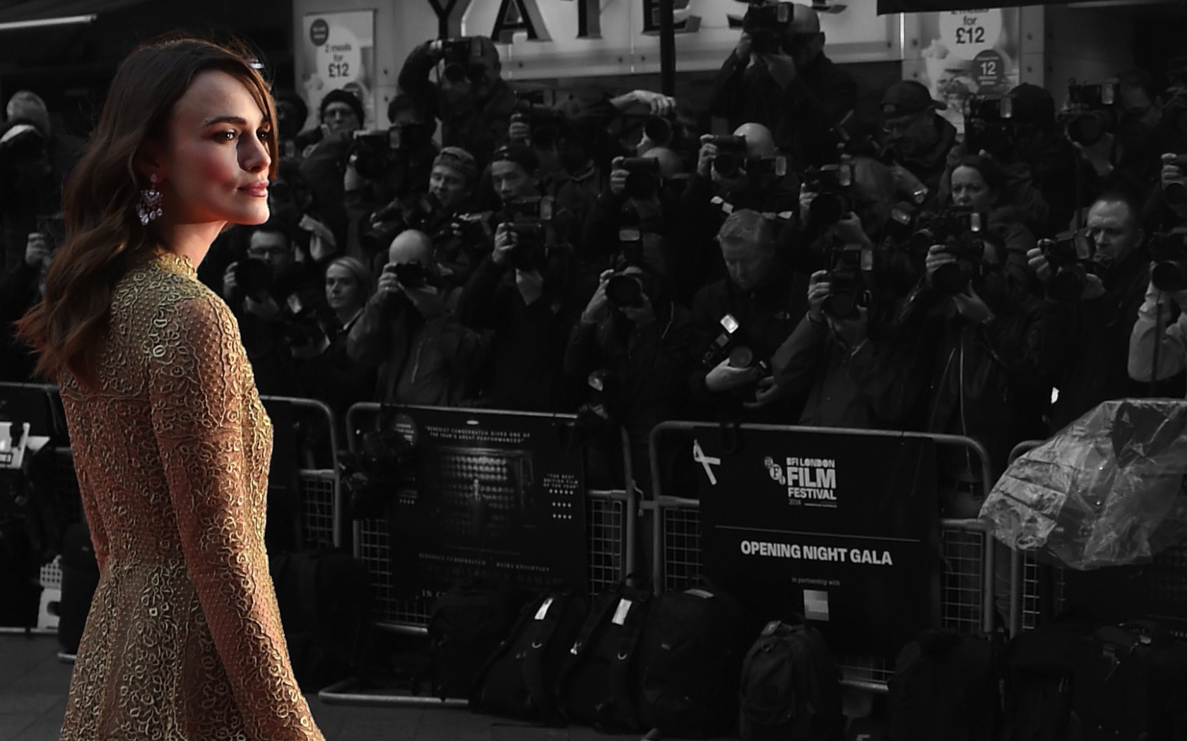 Актриса Кира Найтли перед журналистами