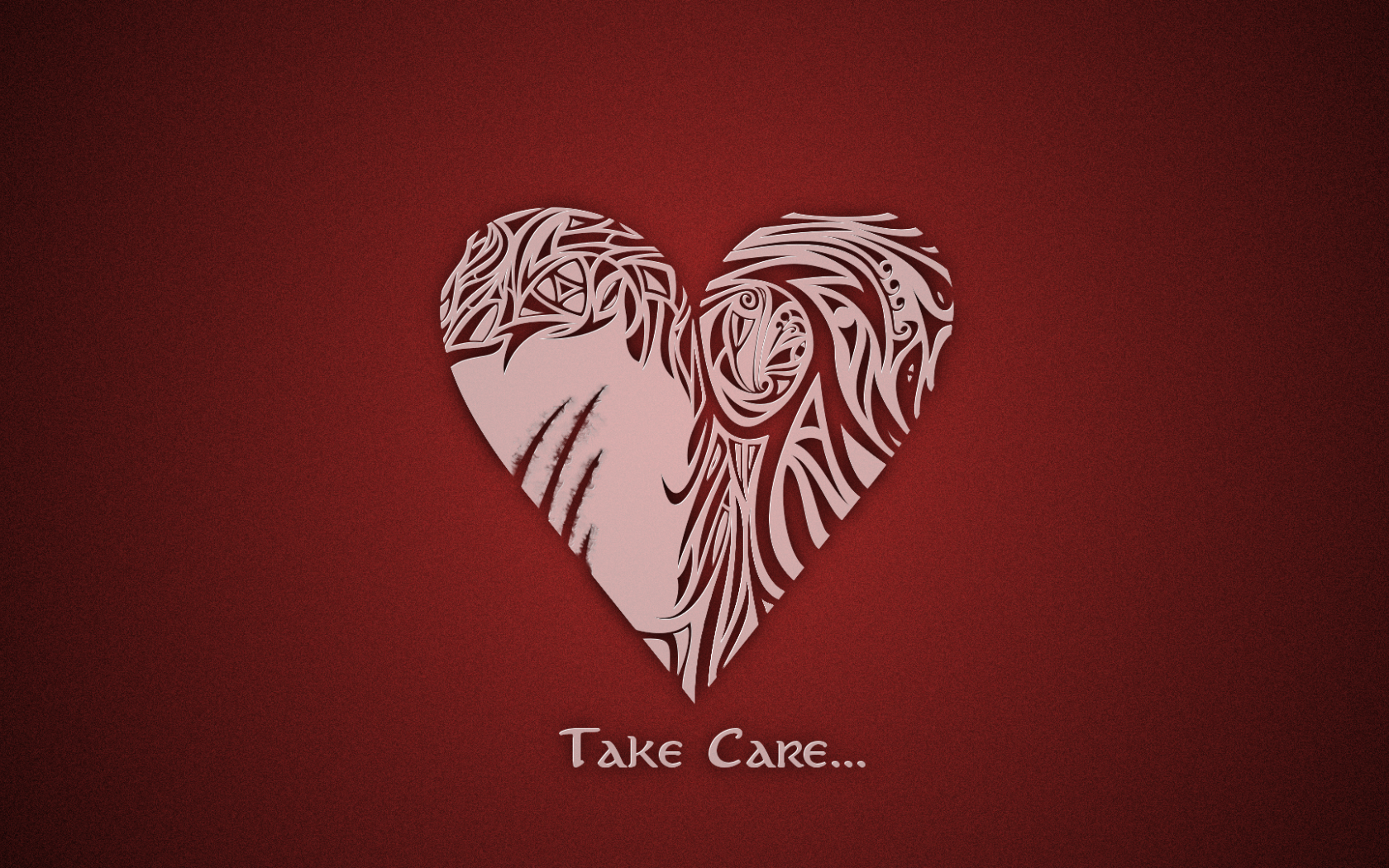 Берегите свою любовь, красный фон