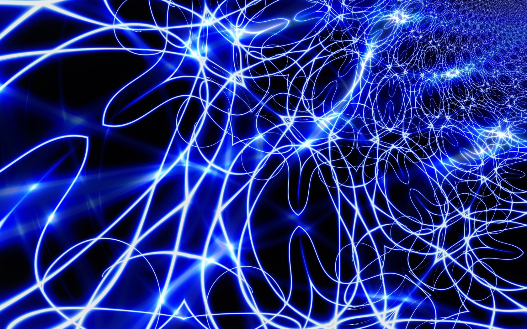 Светящиеся неоновые волны, абстракция 