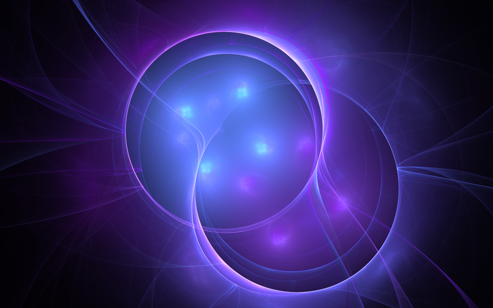 Сиреневые плазменные шары абстракция