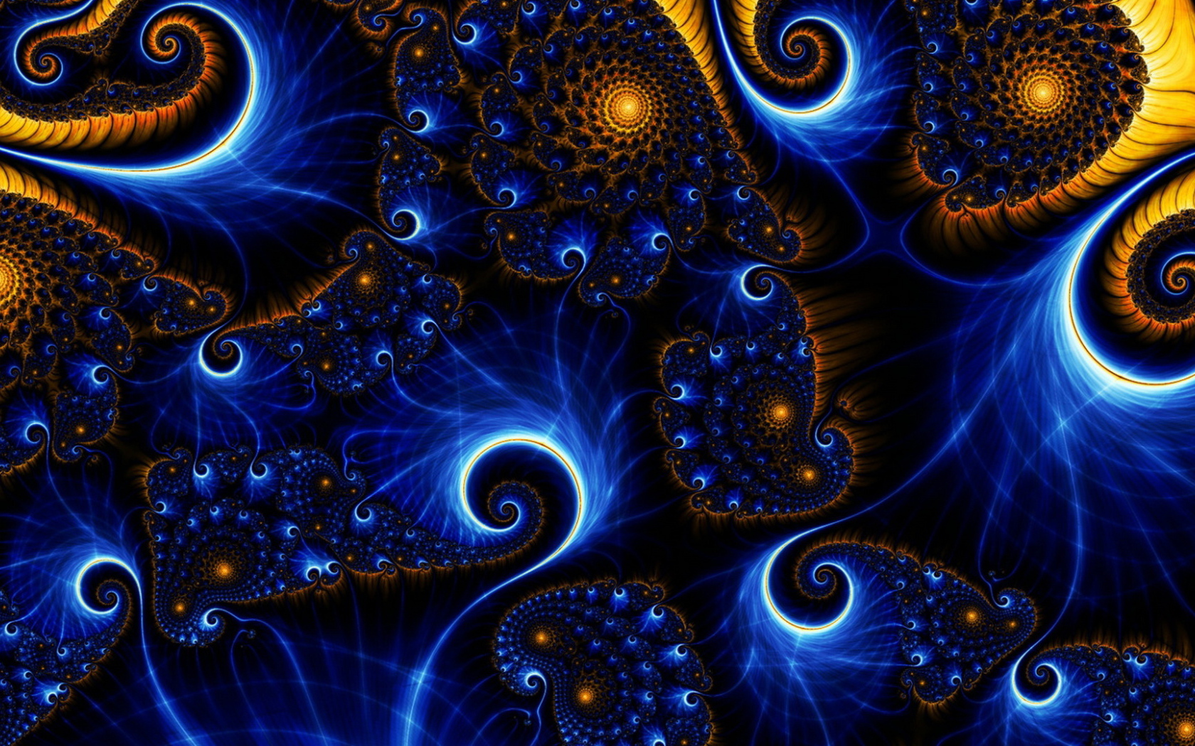 Разноцветные фантастические узоры 