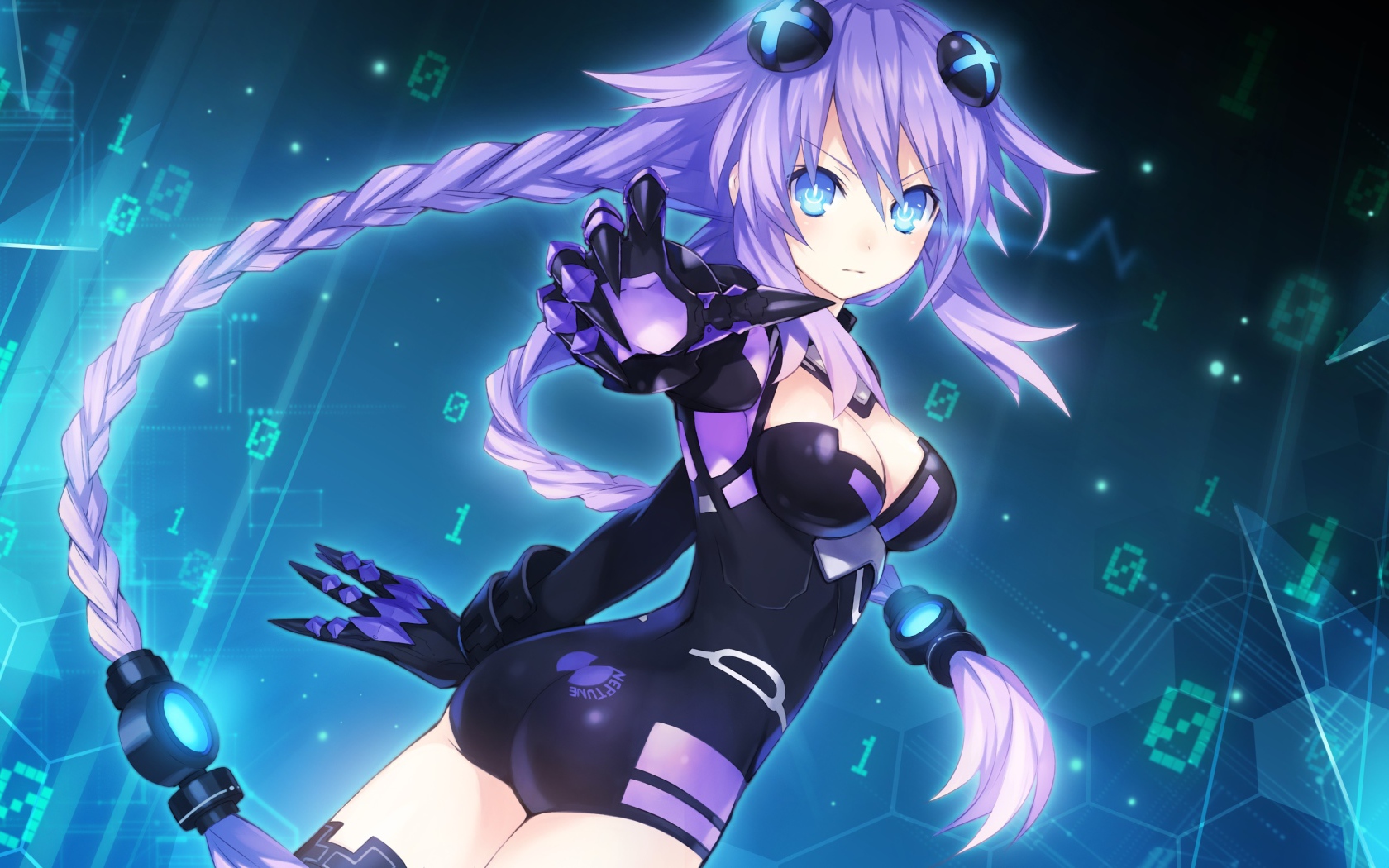 Девушка аниме Hyperdimension Neptunia 