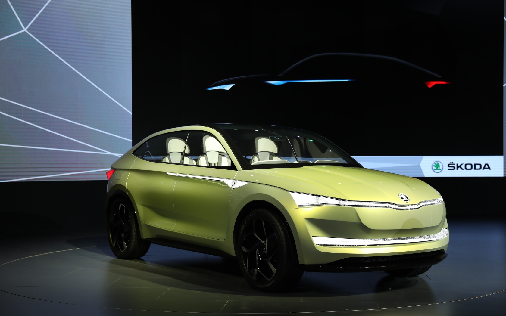 Презентация автомобиля Skoda Vision E, 2017