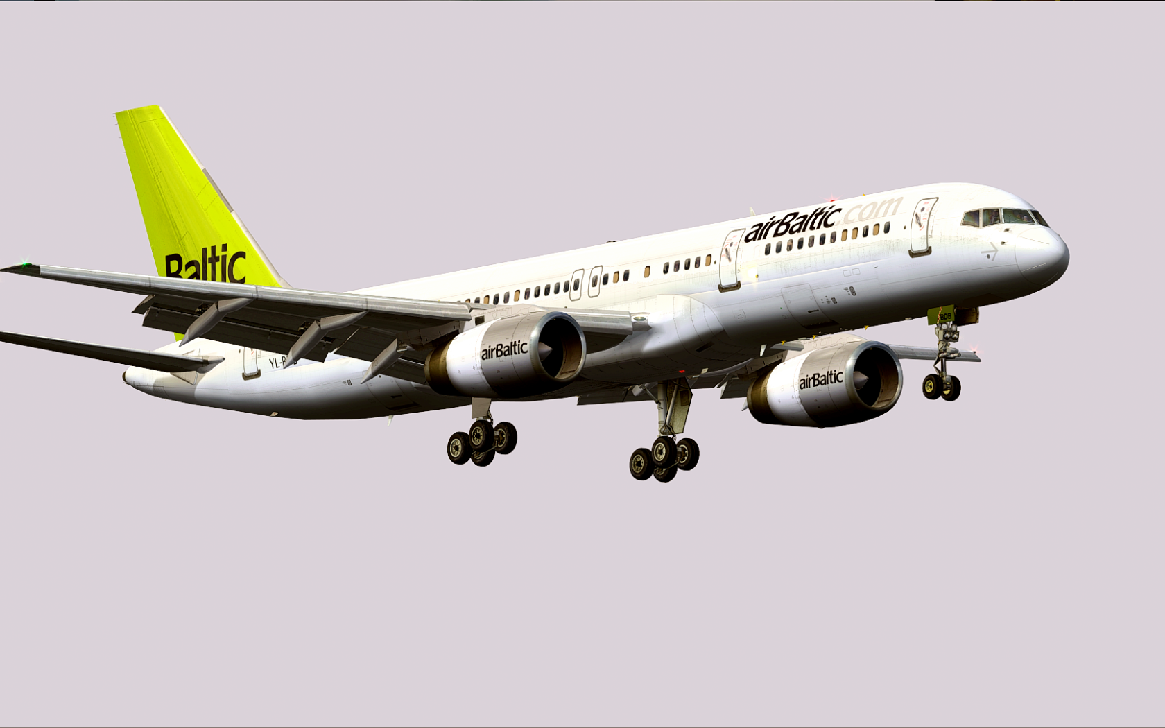 Самолет Boeing 757-200 латвийской авиакомпании Air Baltic 