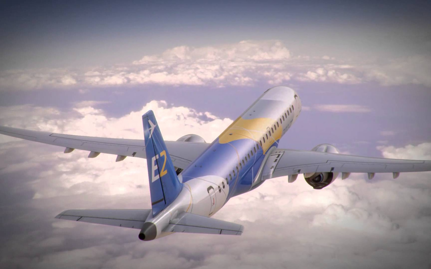 Embraer E2 в небе 